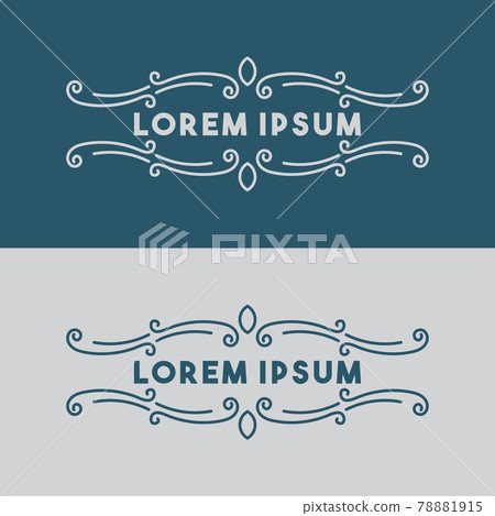a simple frame of ornament vector image a simple frame of ornament vector image 78881915