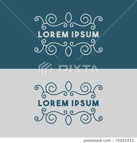 a simple frame of ornament vector image a simple frame of ornament vector image 78881918