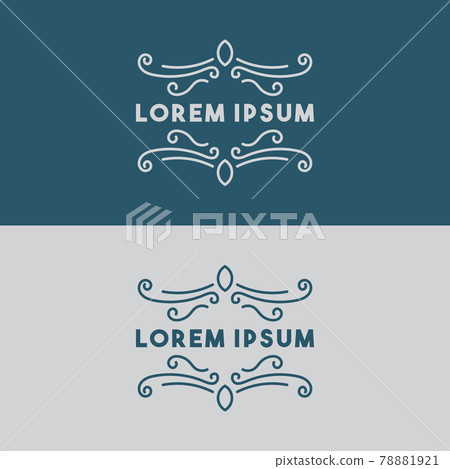a simple frame of ornament vector image a simple frame of ornament vector image 78881921