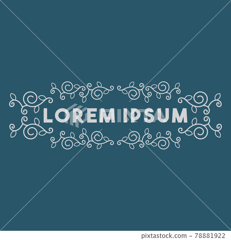 a simple frame of ornament vector image a simple frame of ornament vector image 78881922