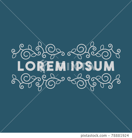a simple frame of ornament vector image a simple frame of ornament vector image 78881924
