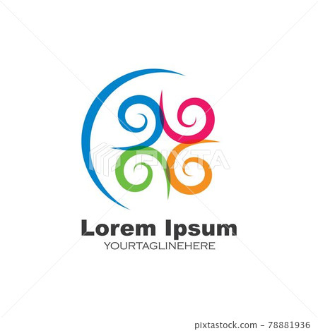 vortex wind logo icon vector design vortex wind logo icon vector design 78881936