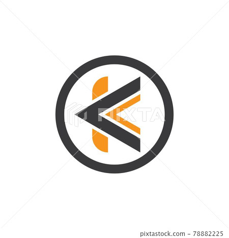 k Letter arrow Logo Template Vector 78882225