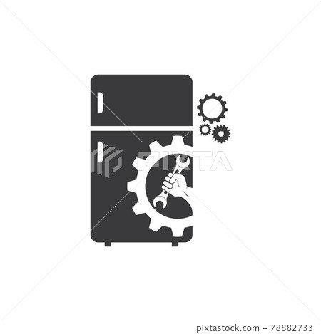 refrigerator repair and service vector illustration design 78882733