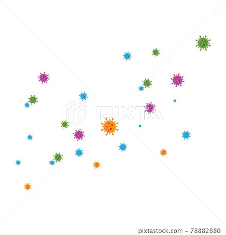 virus and bacteria icon vector illustration design 78882880