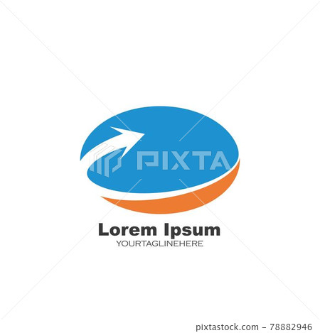 Arrow icon vector illustration Logo Template 78882946