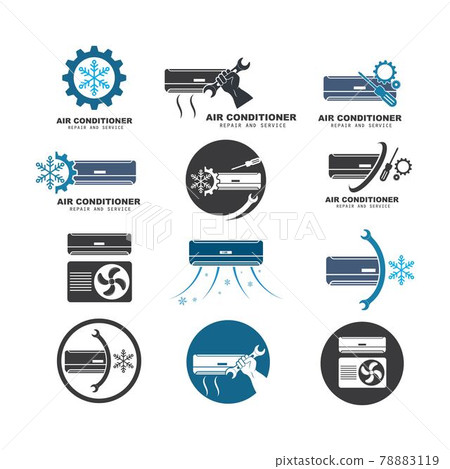 airconditioner repair and service vector icon illustration design 78883119
