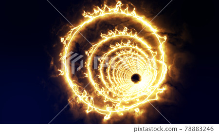 圓環隧道經線大廳3D CG背景壁紙 圓環隧道經線大廳3D CG背景壁紙 78883246