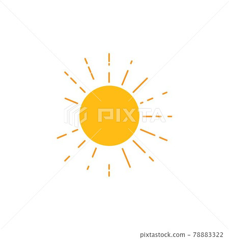 sun ilustration logo vector icon sun ilustration logo vector icon 78883322