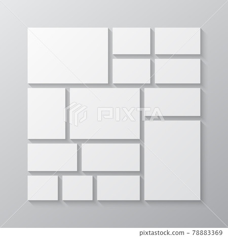 Template collage of fourteen frames, images, photo 78883369