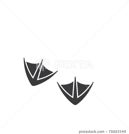 print of duck foot vector illustration design print of duck foot vector illustration design 78883549