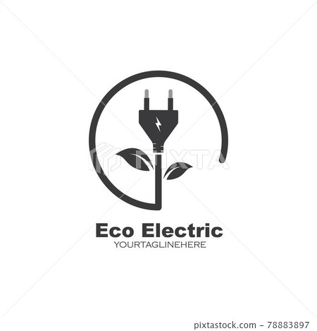 eco electric icon  vector,illustration design 78883897