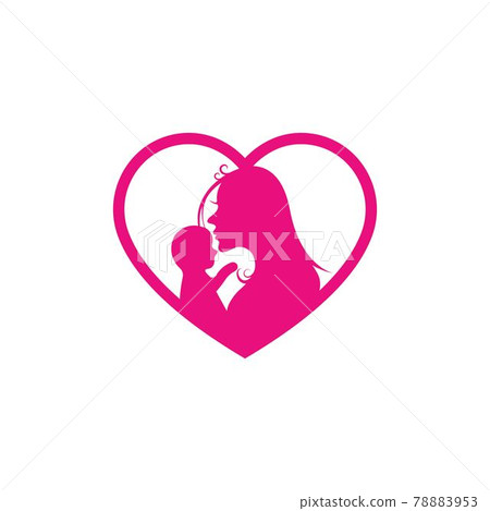 mom and baby vector illustrration design 78883953