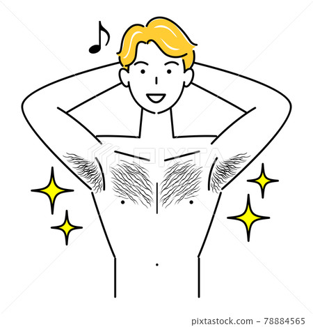 Cute smiling male illustration vector showing a nice buddy proud of fine macho Cute smiling male illustration vector showing a nice buddy proud of fine macho 78884565