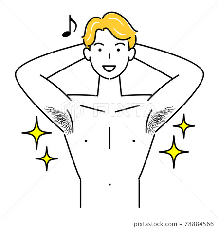 Cute smiling male illustration vector showing a nice buddy proud of fine macho Cute smiling male illustration vector showing a nice buddy proud of fine macho 78884566
