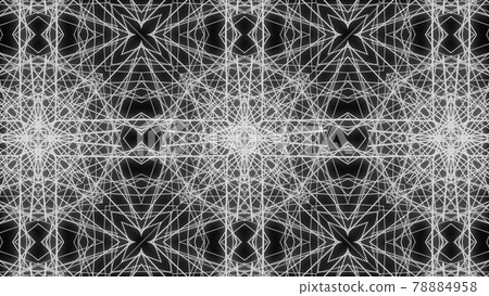White pattern gothic kaleidoscope CG background wallpaper 78884958