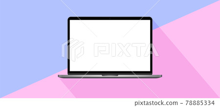 Laptop two-tone background vector 78885334