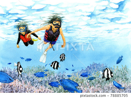 兒童浮潛 78885705