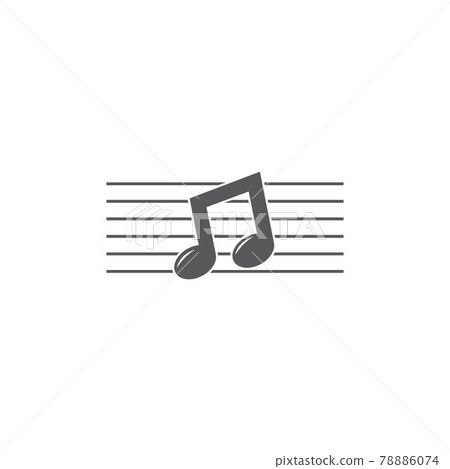 Music note logo Music note logo 78886074