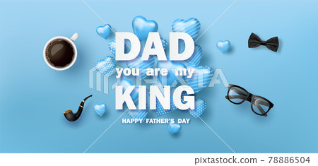 Happy Father's Day greeting card Happy Father's Day greeting card 78886504
