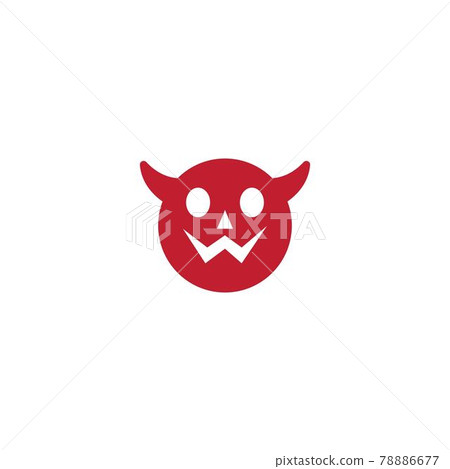 Devil face character logo ilustration Devil face character logo ilustration 78886677