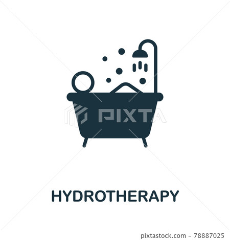 Hydrotherapy icon. Monochrome simple element from therapy collection. Creative Hydrotherapy icon for web design, templates, infographics and more 78887025