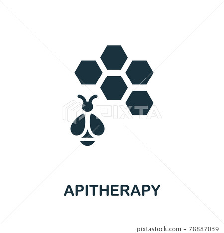Apitherapy icon. Monochrome simple element from therapy collection. Creative Apitherapy icon for web design, templates, infographics and more Apitherapy icon. Monochrome simple element from therapy collection. Creative Apitherapy icon for web design, templates, infographics and more 78887039