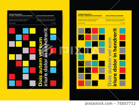 Abstract Cube Design Composition Flyer Template. Vector illustration. 78887712