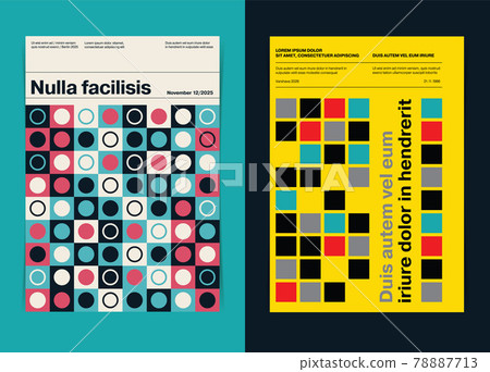 Abstract Cube Design Composition Flyer Template. Vector illustration. 78887713