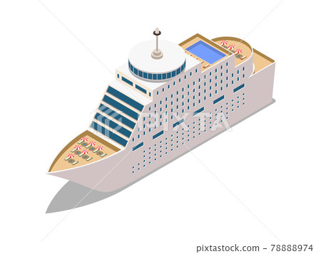 Cruise Liner Illustration 78888974