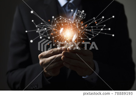 thinking and creative concept, Close up light bulb and working on the desk, Creativity and innovation are keys to success.Concept of new idea and innovation with Brain and light bulbs, working at home thinking and creative concept, Close up light bulb and working on the desk, Creativity and innovation are keys to success.Concept of new idea and innovation with Brain and light bulbs, working at home 78889193