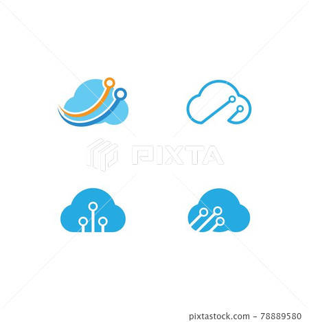 Cloud Logo vector Cloud Logo vector 78889580