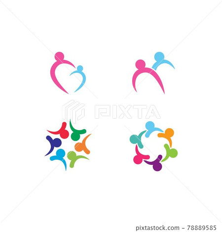 Community, network and social logo Community, network and social logo 78889585