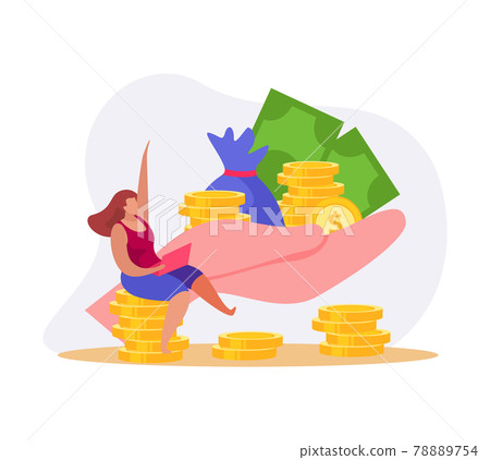 Money Flat Icon - Stock Illustration [78889754] - PIXTA