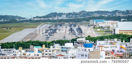 A telephoto view of Futenma Base from Kakazutakadai Park A telephoto view of Futenma Base from Kakazutakadai Park 78890087