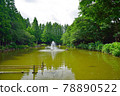 Hydrangea blooms, Kamagaya City, Chiba Prefecture, Kaigarayama Park, fountain pond 78890522