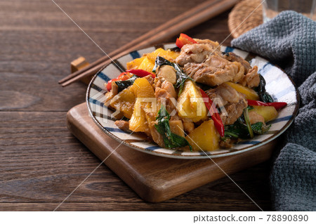 鳳梨三杯雞 鳳梨 三杯雞 雞肉 肉 炒菜 Pineapple Three Cup Chicken 鳳梨三杯雞 鳳梨 三杯雞 雞肉 肉 炒菜 Pineapple Three Cup Chicken 78890890