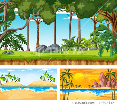Different nature horizontal scenes Different nature horizontal scenes 78892142