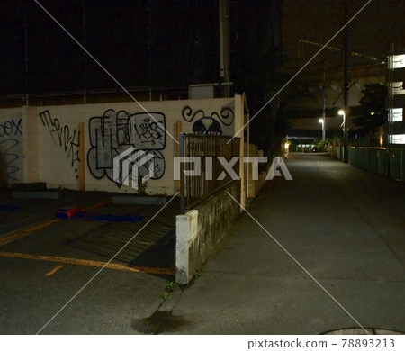 Night parking lot Night parking lot 78893213
