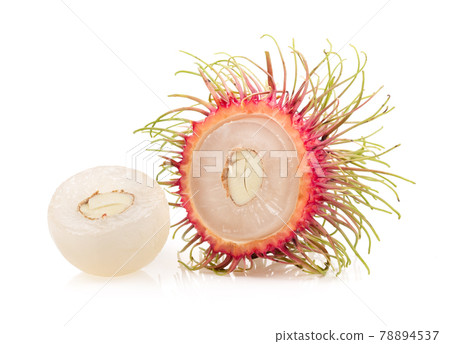 rambutan fruits on white background rambutan fruits on white background 78894537