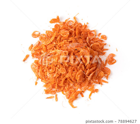 dried shrimp on white background 78894627