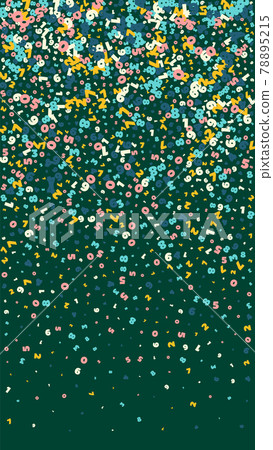 Falling light numbers. Math study concept with flying digits. Glamorous back to school mathematics banner on blackboard background. Falling numbers vector illustration. Falling light numbers. Math study concept with flying digits. Glamorous back to school mathematics banner on blackboard background. Falling numbers vector illustration. 78895215