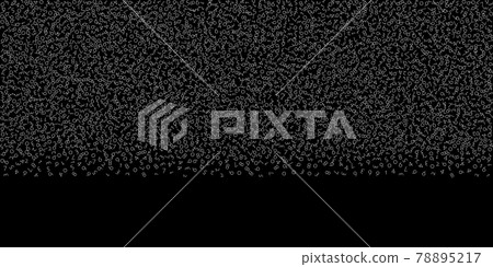 Falling numbers, big data concept. Binary white disorderly flying digits. Astonishing futuristic banner on black background. Digital vector illustration with falling numbers. Falling numbers, big data concept. Binary white disorderly flying digits. Astonishing futuristic banner on black background. Digital vector illustration with falling numbers. 78895217