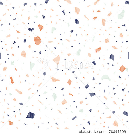 Terrazzo seamless pattern. Colorful classic floori 78895509