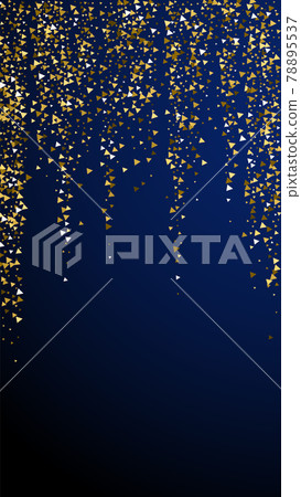 Gold triangles luxury sparkling confetti. Scattere Gold triangles luxury sparkling confetti. Scattere 78895537