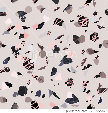 Terrazzo seamless pattern. Modern classic flooring Terrazzo seamless pattern. Modern classic flooring 78895587