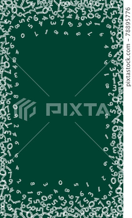 Falling sketch chalk numbers. Math study concept with flying digits. Creative back to school mathematics banner on blackboard background. Falling numbers vector illustration. Falling sketch chalk numbers. Math study concept with flying digits. Creative back to school mathematics banner on blackboard background. Falling numbers vector illustration. 78895776