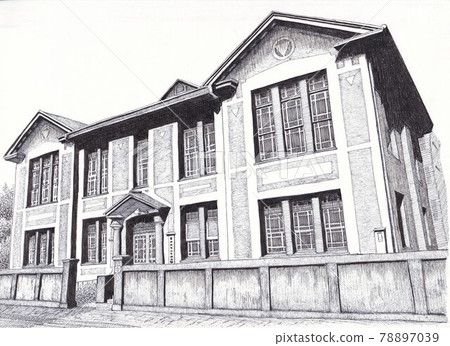 Retro building 78897039