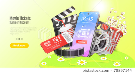 Movie Tickets Online Booking, Mobile Movie Theater. Movie Tickets Online Booking, Mobile Movie Theater. 78897144