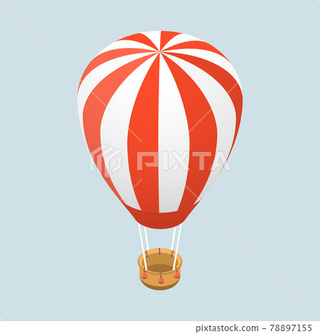 3D Isometric Flat Vector Concept of Air Balloon 3D Isometric Flat Vector Concept of Air Balloon 78897155